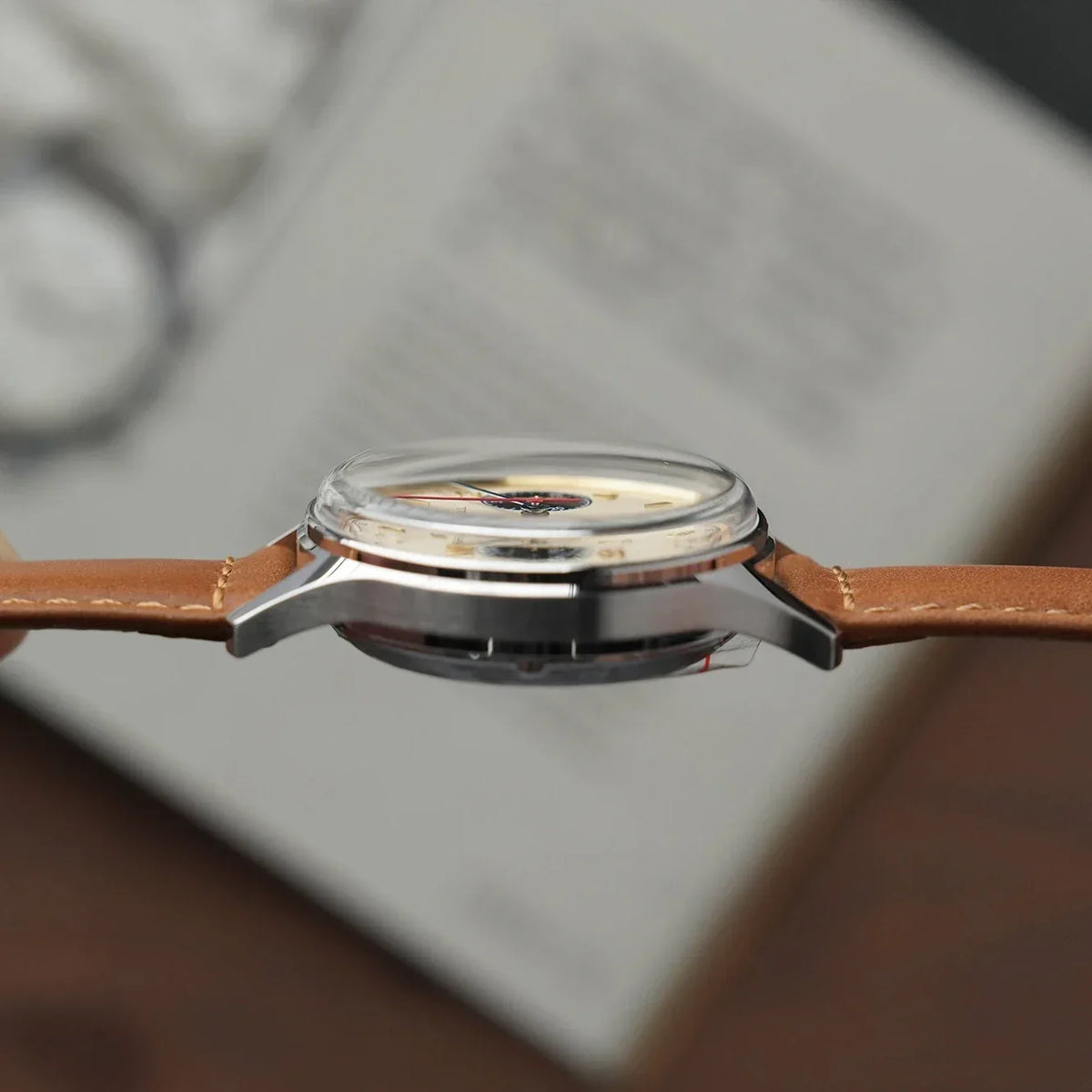 Seagull 1963 Polar Night Edition Panda Eye Chronograph Watch 37.3mm