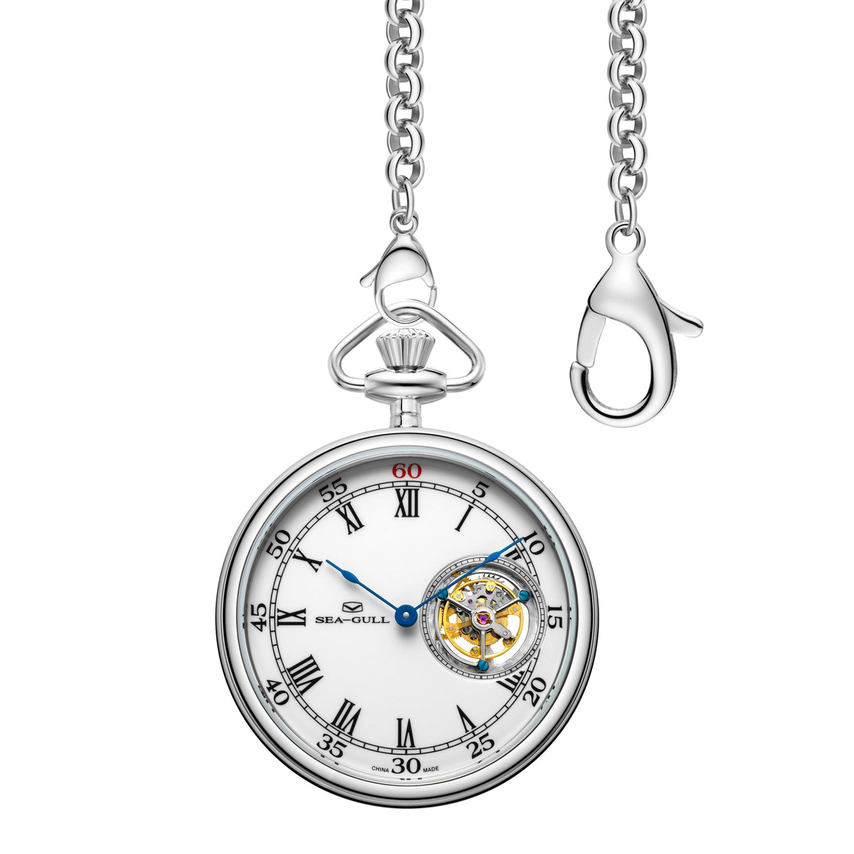Tourbillon Roman Numerals Pocket Watch 47mm