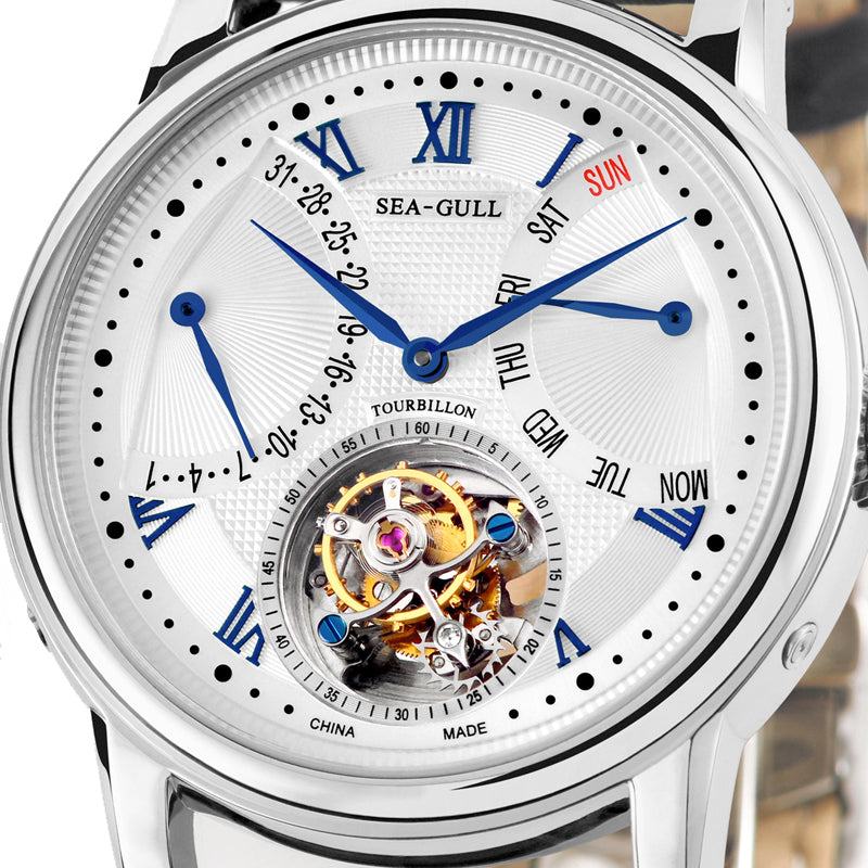 Multifunctional Day-date Calendar Automatic Tourbillon 43mm