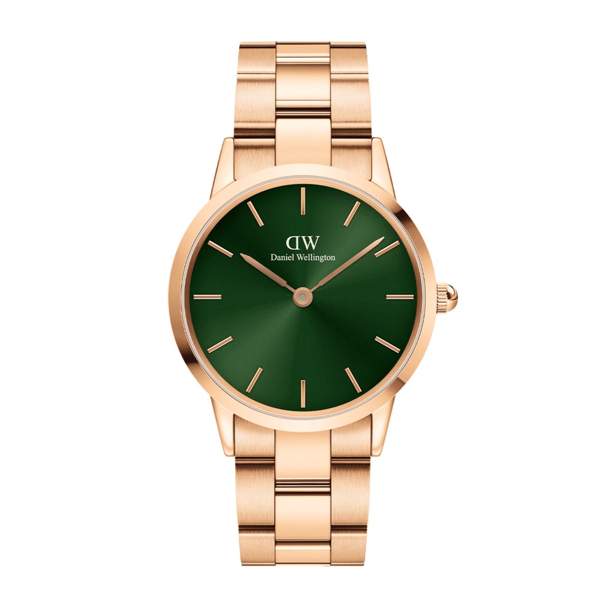 Iconic Link Emerald Green Rose Gold