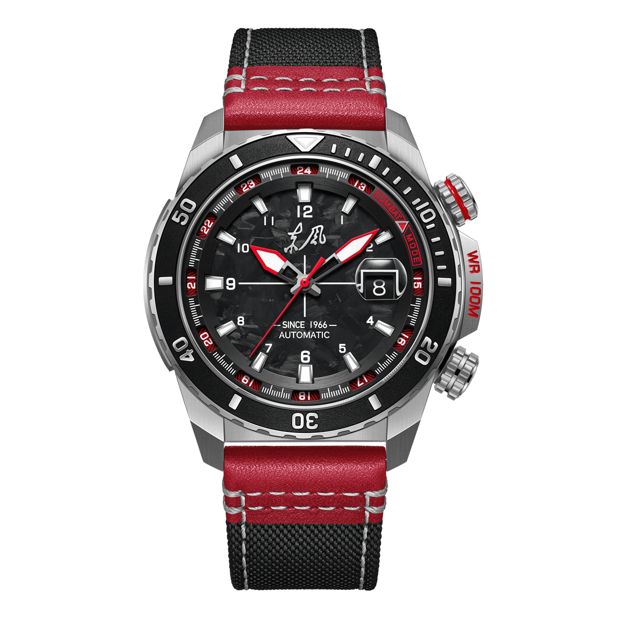 Dongfeng Series Carbon Fiber Dial Tactical Watch 44mm