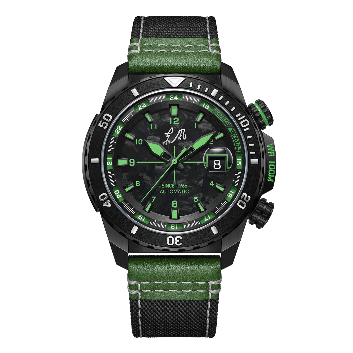 Dongfeng Series Carbon Fiber Dial Tactical Watch 44mm