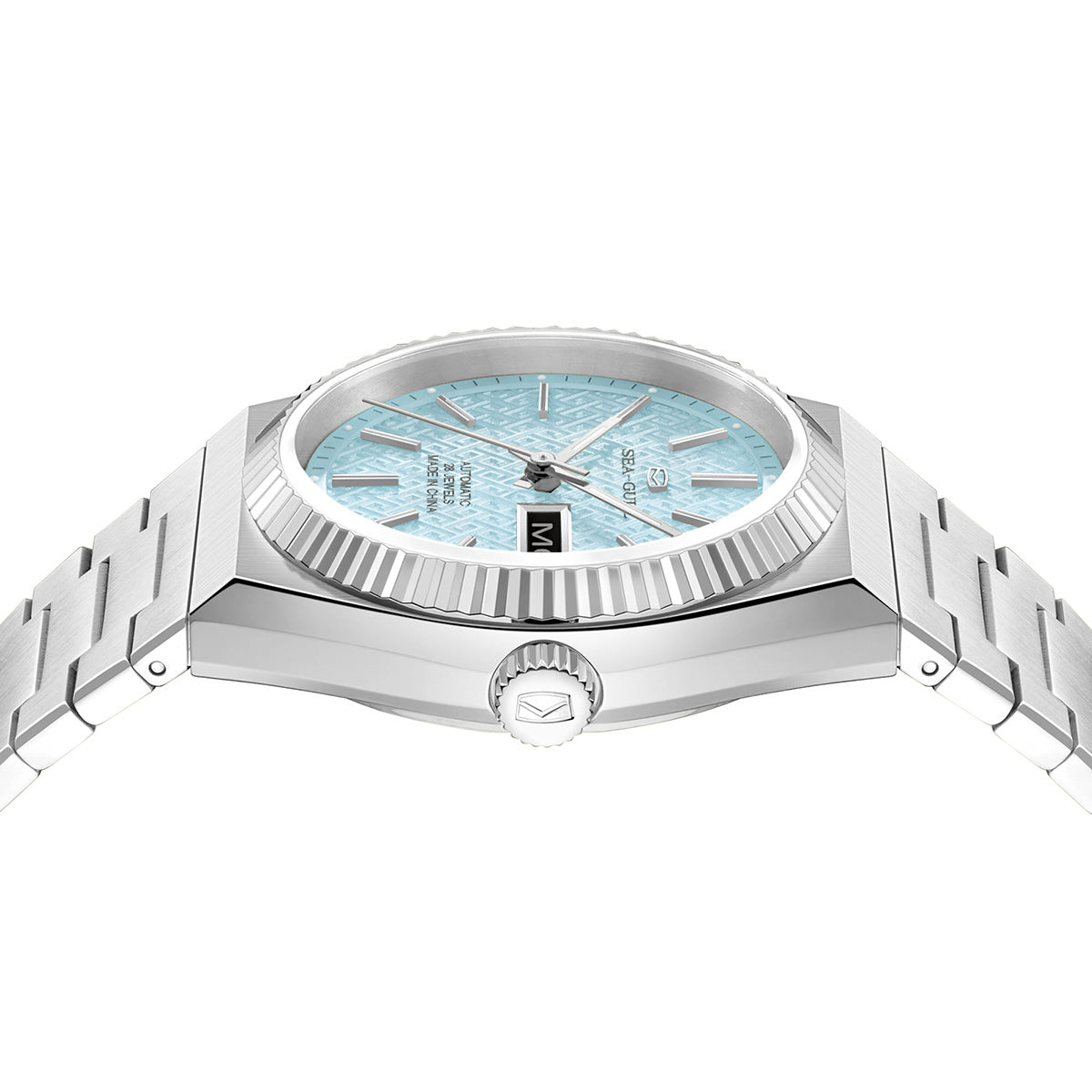 Ancient Cloud Motif Dial Date-day Calendar Reissue Automatic Dress Watch 38mm