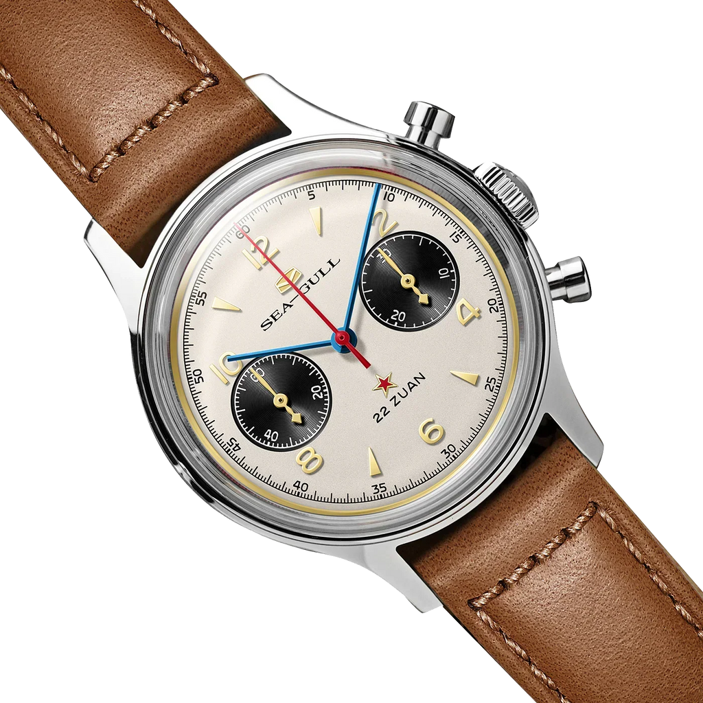 Seagull 1963 Polar Night Edition Panda Eye Chronograph Watch 37.3mm