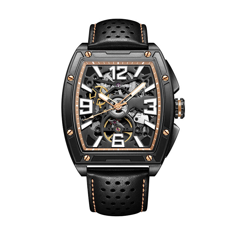 CN Racing Team Collaboration Tonneau Shape Skeleton Watch 42mm