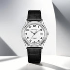 Slim Enamel Dial Ultra-Thin Dress Watch 39mm