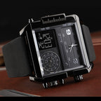 skmei-1391-multifunctional-men-business-digital-watch-30m-waterproof-square-dial-wrist-watch-with-leather-watchbandblack