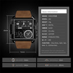 skmei-1391-multifunctional-men-business-digital-watch-30m-waterproof-square-dial-wrist-watch-with-leather-watchbandsilver-coffee