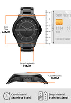 Armani Exchange Hampton AX2104 Men's Chronograph – Black Dial with Black Stainless Steel Strap