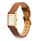 Bound Mini Light Brown Lizard Gold