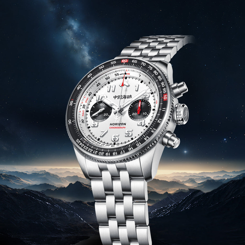 Aviation Series Tachymeter Chronograph Titanium Alloy Watch 43mm