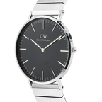 Classic Piano Link Onyx Silver