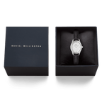 Ophelia Mini Black Lizard White Guilloché Silver